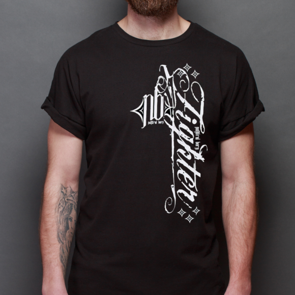 Black Natural Born Fight Verticle Design